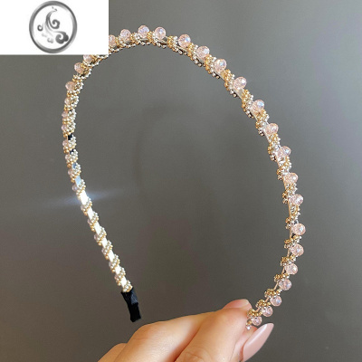 JiMi水钻水晶发箍女款秋冬气质简约网红2021年新款发带女外出短发发饰