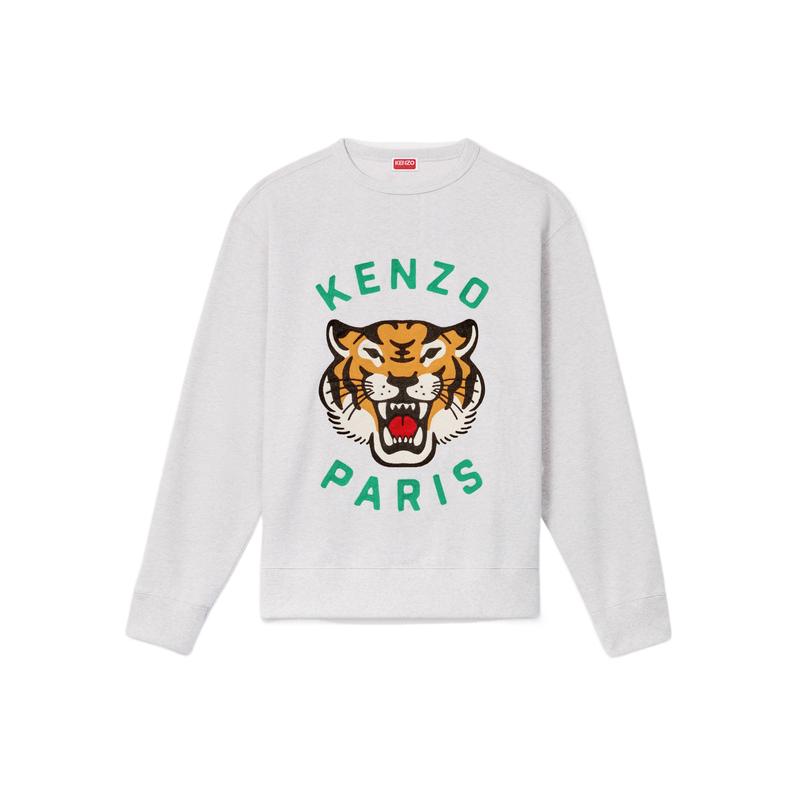 高田贤三(Kenzo)中性刺绣圆领长袖棉质运动衫男女同款休闲百搭卫