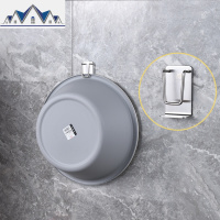 浴室拖鞋架墙壁挂式免打孔卫生间置物架厕所沥水收纳挂架挂钩架子 三维工匠