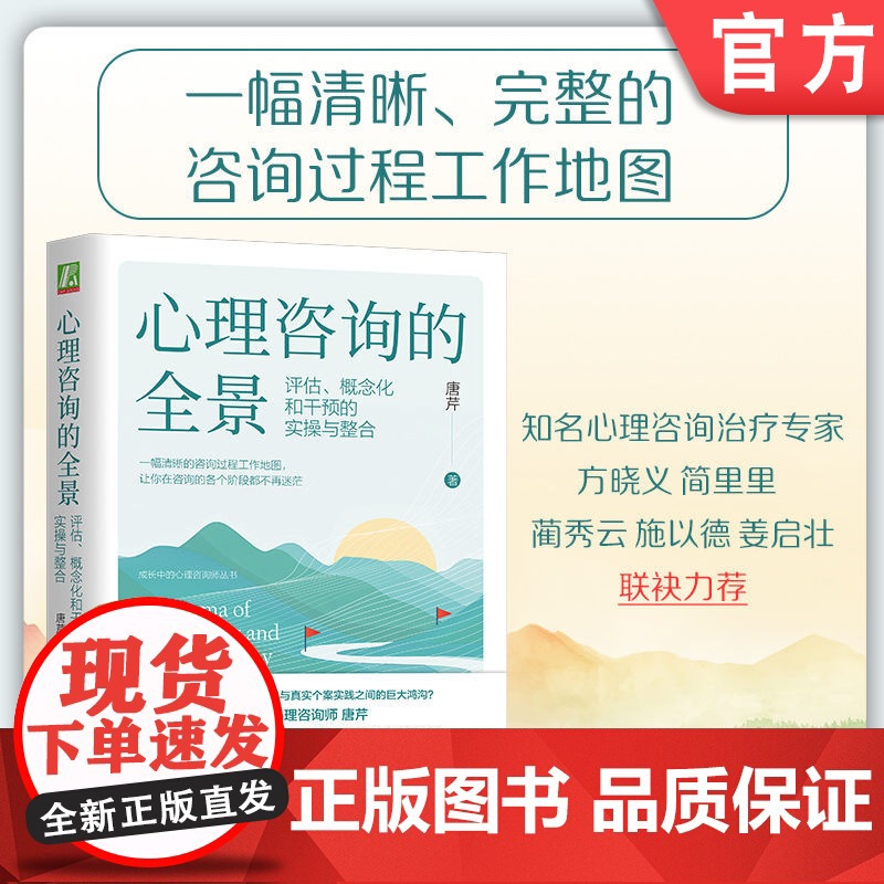 正版 心理咨询的全景:评估、概念化和干预的实操与整合 唐芹 一幅清晰的心理咨询过程工作地图 心理咨询 阶段 个案 评