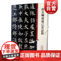 彩色放大本中国碑帖 颜真卿郭虚己墓志铭 历代书法家作品集 繁体旁注 行楷书法毛笔字碑帖 实战临摹练习技能技法 上海辞书出