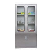 利特莱依室文件柜不锈钢柜子储物柜资料柜档案柜带锁文件柜304大器文件柜常规