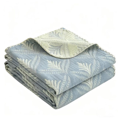 汉司家纺 HANSI-87 105*150cm 六层纱布午休毯(计价单位:条)清新蓝