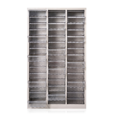 全简家具零件柜票据柜A4纸文件柜螺丝盒电子元件资料收纳柜45抽透明不带门1385*800*340