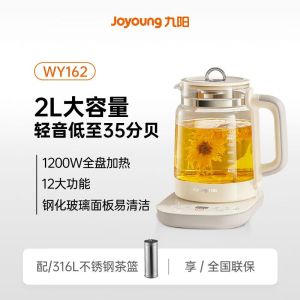 九阳玻璃烧水壶小气泡精粹养生壶2L大容量恒温轻音炖煮办公室WY162