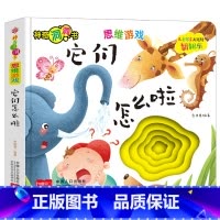 [思维游戏]它们怎么啦 [正版]宝宝好习惯养成绘本0到3岁 宝宝绘本2岁适合阅读1-3岁儿童读物启蒙书籍 早教婴儿洞洞书