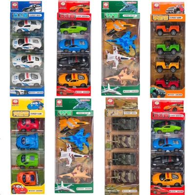 婴幼儿童玩具车工程车套装回力迷你小汽车模型消防车玩具