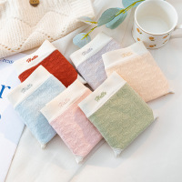 软糯无痕~花边女士内裤 中腰三角裤女 温柔系提花女内裤厂家