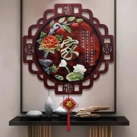 维诺亚客厅装饰画电视沙发背景墙壁画中式玄关过道走廊餐厅玉雕挂画