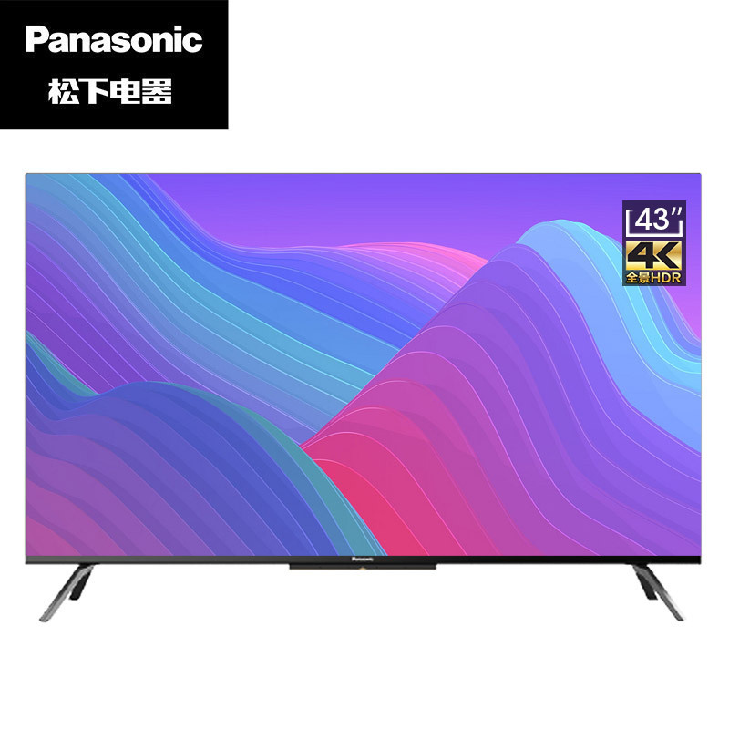 松下电视 TH-43GX680C 43英寸智能网络 蓝牙 语音 全面屏 4K超高清 无线WiFi 开机无广告 2+32G