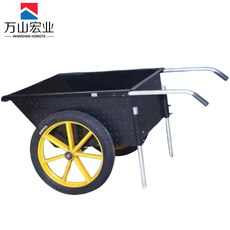 万山宏业 翻斗车灰斗车工具车手推车 特厚钢板3.5+充气轮 中号WL33H/个