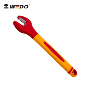 维度(WEDO)IN529-07 绝缘注塑单头开口扳手 铬钒钢 7mm 绝缘单头呆扳手 VDE 绝缘耐压1000V