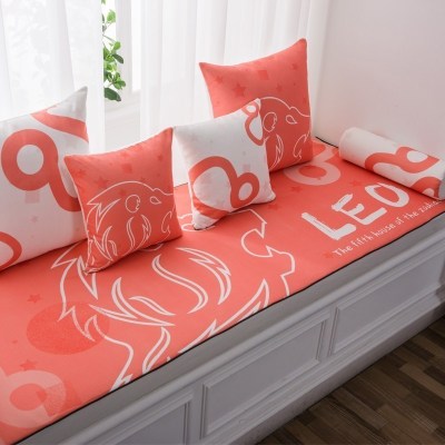 家柏饰(CORATED)北欧高密度乳胶飘窗垫窗台垫定做榻榻米阳台海绵垫沙发毯坐垫 狮子座 10cm飘窗垫