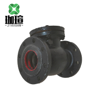 珈瑄 H44T-16铸铁法兰止回阀旋启式止回阀铸铁铜芯法兰卧式立式止回阀单向阀 DN80 单位:个