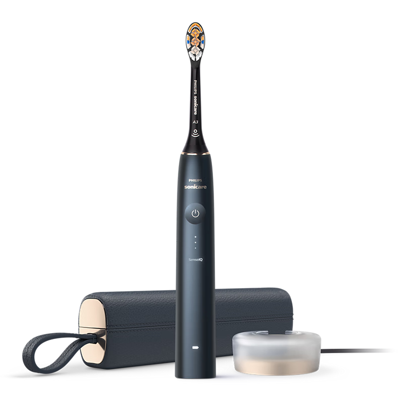 飞利浦声波震动HX9996/12成人专用充电式电动牙刷提醒更换刷头设计