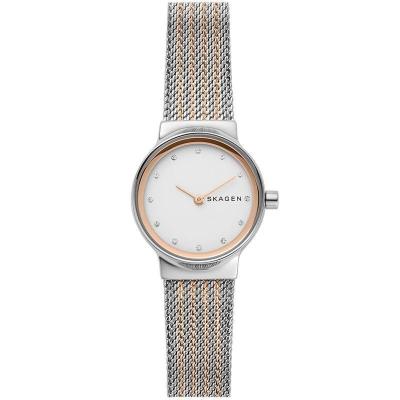 skagen诗格恩石英米兰编织表带简约时尚小众生日礼物送女友气质女士