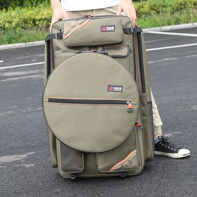 神斧钓椅背包钓鱼包多功能钓椅包双肩包加宽欧式渔具包用品装备鱼竿包