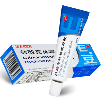 金日盐酸克林霉素凝胶10g用于清洗并抹于患处取适量凝胶在患处涂一薄层，每日早晚各一次