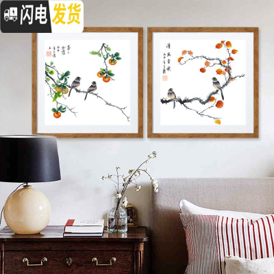 三维工匠十字绣线绣新款2019小幅小件客厅卧室花卉新手简约现代挂画简单绣 生态棉3股[两件整套]