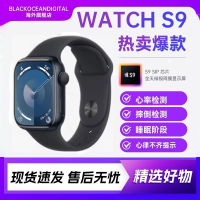 Apple/苹果 Watch Series 9 智能手表运动型手表带S9 41mm 黑色 GPS版资源机