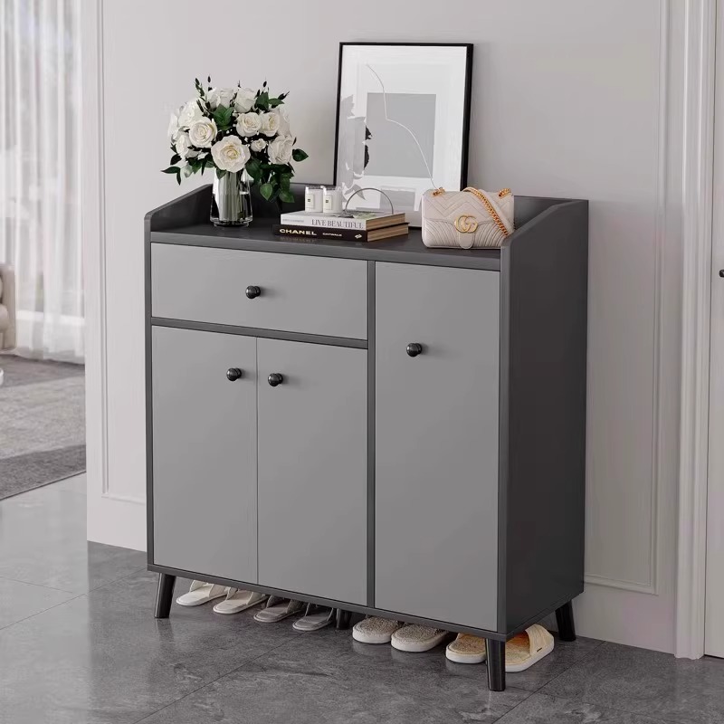 楼道鞋柜家用门口走廊新款2025大容量入户玄关储物柜鞋架