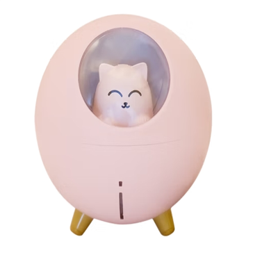 素觅星球猫萌宠加湿器桌面卧室小夜灯七彩加湿器小型保湿