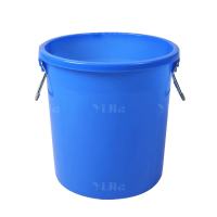 翌嘉YJ4122027 商用家用加厚塑料圆桶 50升蓝色无盖
