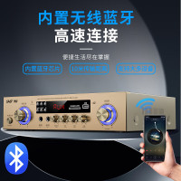先科(SAST)AV-208 家用定阻KTV功放机蓝牙专业大功率家庭影院会议音响功放 定阻功放300W(峰值)