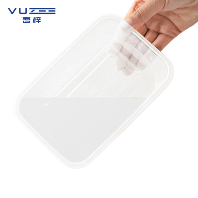 吾梓 一次性餐盒 透明方形打包饭盒 650ml*300个/箱