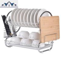 厨房碗碟架置物架淋控水放装碗筷收纳盒箱晾盘子家用洗碗池沥水架 三维工匠
