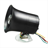 汽车货车12V24V通用倒车喇叭左右转向超响防水真人喊话语音喇叭 大号只报倒车[12-24v通用]两线