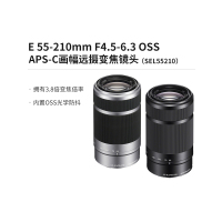 索尼(SONY)E 55-210mm F4.5-6.3 OSS E卡口 远摄变焦镜头 银色(SEL55210)