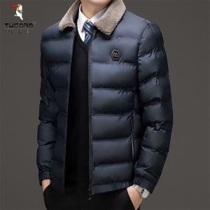 啄木鸟冬季男士羽绒棉服加厚外套棉袄修身潮流防风保暖羽绒服外套