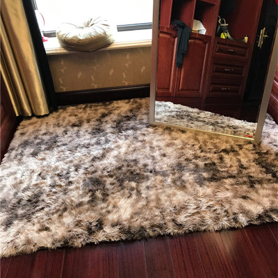 北欧式高端客厅卧室玄关床边长毛地毯定制防滑满铺拍照地垫定做