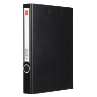 齐心 NO.333 办公必备纸板夹 A4 长押夹+板夹 黑 单个装