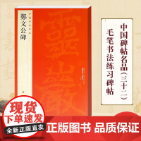 正版 中国碑帖名品32 郑文公碑 楷书毛笔书法字帖 毛笔书法字帖释文注释繁体旁注行书毛笔字帖碑帖 上海书画出版社