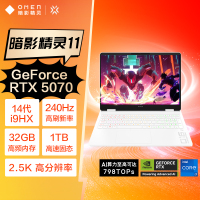 惠普(HP)暗影精灵11高性能游戏笔记本电脑(14代i9-14900HX RTX5070 32G 1TBSSD QHD240Hz)16-am0260TX
