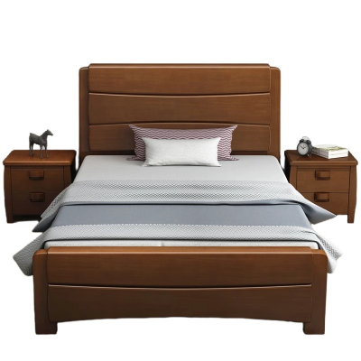 鑫木樽员工床100*200*100cm+5cm床垫+床头柜1组