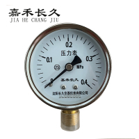 嘉禾长久 压力表检测型 Y60 0-0.4Mpa 块