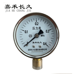 嘉禾长久 压力表检测型 Y60 0-0.4Mpa 块