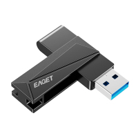 忆捷(Eaget)F68 USB3.2 U盘 高速全金属360度旋转优盘32GB