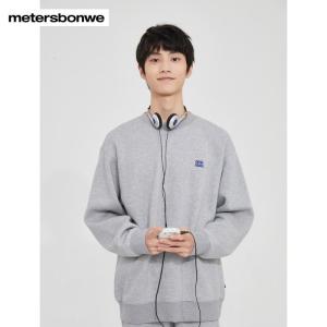 [好货直降:146]美特斯邦威怪兽大学情侣装圆领抓绒印花长袖卫衣