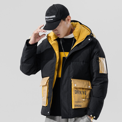 Manloric工装羽绒服男冬季2020年新款加厚国潮防寒服男士带帽外套WSL-606