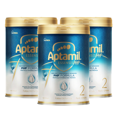 [3罐装]爱他美(Aptamil)原装进口 ESSENSIS 爱他美奇迹白罐 适度水解婴儿配方奶粉 2段[27年4月]