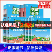 人教版-[4本]语文+数学 小学三年级 [正版]2024秋小学学霸学霸暑假衔接小学生暑假作业本一升二升三升四升五六语文阅