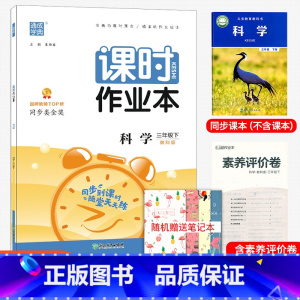 科学.三年级下册教科版 [正版]2023春新版 通城学典课时作业本 三年级下册科学教科版 小学生3年级下册科学同步练习基
