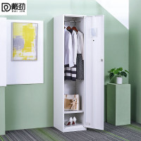 戴劲更衣柜400mm宽铁皮柜储物柜钢制单人窄收纳柜鞋柜员工柜 单门更衣柜