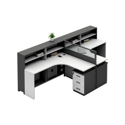 中豫鑫泽 ZYXZ5031843 屏风办公桌职员工位卡座 对坐双人位含柜