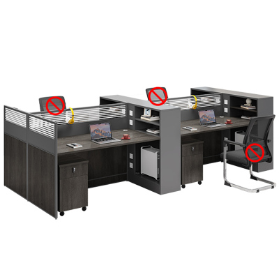 芙瑞塔屏风桌 四人位+柜张