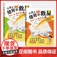 小学生错别字救星写字一分也不丢全2册直击课本常考字21天轻松学习3500字学辨用写练五步法 1-6年级全适用 400+易